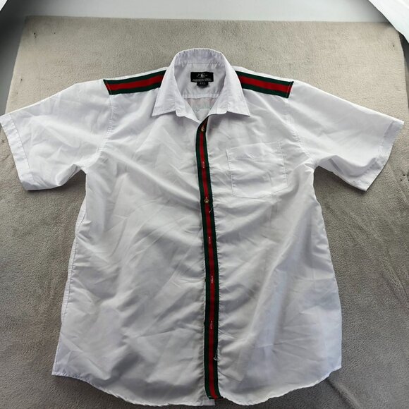 Brooklyn State Mens Shirt Size 4XL Short Sleeve Button-Up Classic Casual Travel - Picture 8 of 9